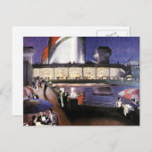  reizen, cruiseschepen op pooldek briefkaart (Voorkant / Achterkant)