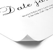 Reizen - date night ideeën. Date jar bruid Poster (Hoek)