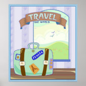 reizen de wereld poster (Voorkant)