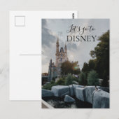 Reizen Disney Briefkaart - Magic Kingdom Castle (Voorkant / Achterkant)