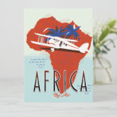 Reizen door Afrika per vliegtuig poster (Staand voorkant)