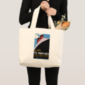 Reizen door CA en Unielijnen Grote Tote Bag (Voorkant (product))