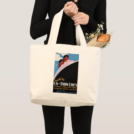 Reizen door CA en Unielijnen Grote Tote Bag (Voorkant (product))