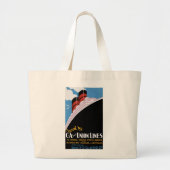 Reizen door CA en Unielijnen Grote Tote Bag (Voorkant)
