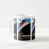 Reizen door CA en Unielijnen Koffiemok (Voorkant links)