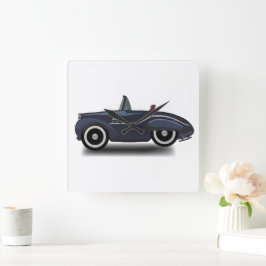 Reizen door de tijd vierkante klok