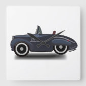 Reizen door de tijd vierkante klok (Voorkant)