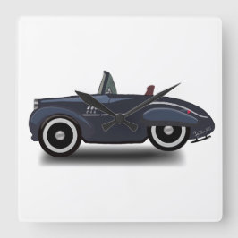 Reizen door de tijd vierkante klok