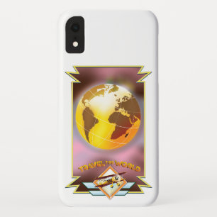 Reizen door de Wereld Gouden Globe Case-Mate iPhone Case