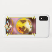 Reizen door de Wereld Gouden Globe Case-Mate iPhone Case (Achterkant (horizontaal))