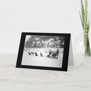 Reizen door Dog Sled Canada 1912 Kaart