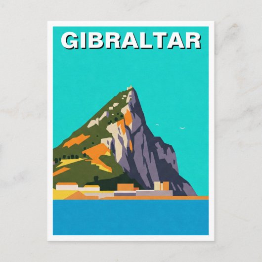 Reizen door Gibraltar Abstracte kunst Briefkaart (Voorkant)