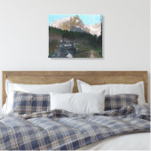 Reizen door het noordwesten canvas afdruk (Insitu (Slaapkamer))