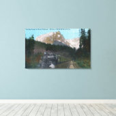 Reizen door het noordwesten canvas afdruk (Insitu (Houten vloer))