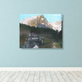 Reizen door het noordwesten canvas afdruk (Insitu (Houten vloer))