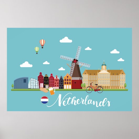 Reizen door Nederland Poster (Voorkant)