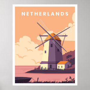 Reizen door Nederland Poster