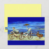 Reizen door Tandem Bicycle Briefkaart (Voorkant / Achterkant)