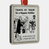 Reizen door trein-Pennsylvania Railroad Metalen Ornament (Rechts)