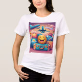 Reizen Emoji's Vrouw T-shirt - Avontuur wacht (Voorkant)