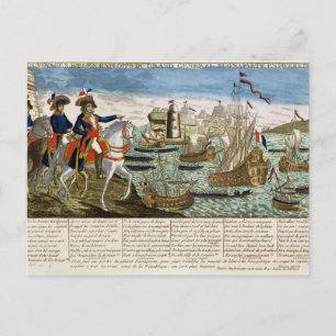Reizen en explosieven van generaal Bonaparte 1798 Briefkaart