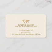 Reizen en toerisme gerelateerde diensten visitekaartje (Achterkant)