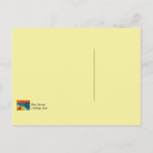 Reizen en zonsondergang met hond-Briefkaart Briefkaart (Achterkant)