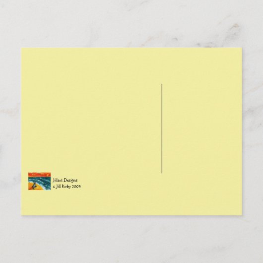 Reizen en zonsondergang met hond-Briefkaart Briefkaart (Achterkant)