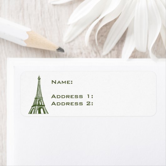 Reizen Europa Eiffeltoren Etiket (Insitu)