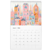 Reizen Europa Roze Girly Kalender (Mar 2026)