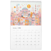 Reizen Europa Roze Girly Kalender (Jan 2026)
