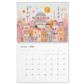 Reizen Europa Roze Girly Kalender (Jan 2026)