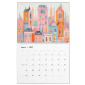 Reizen Europa Roze Girly Kalender (Mar 2027)