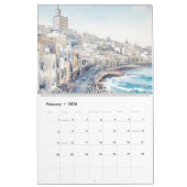 Reizen Europa Roze Girly Kalender (Feb 2026)