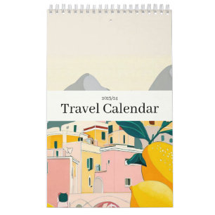 Reizen Europa Roze Girly Kalender