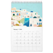 Reizen Europa Roze Girly Kalender (Feb 2026)