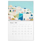 Reizen Europa Roze Girly Kalender (Feb 2026)