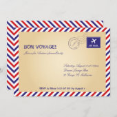 Reizen/feesten partijuitnodiging kaart (Voorkant / Achterkant)