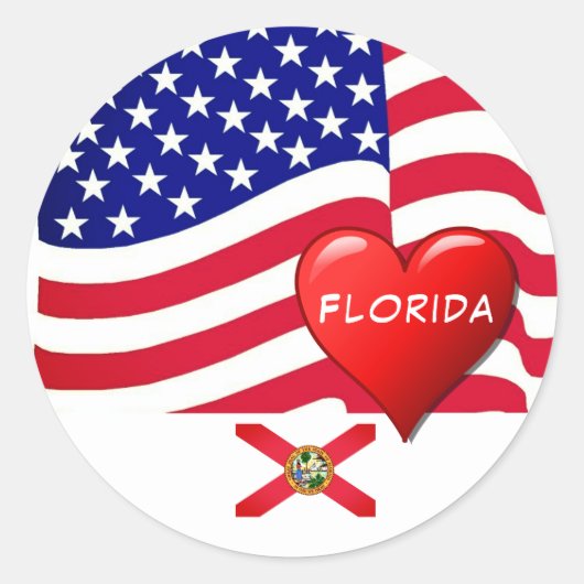 Reizen Florida Love Sticker (Voorkant)