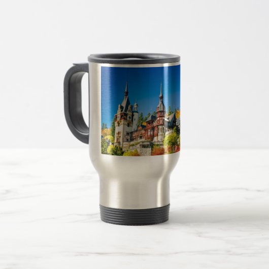 Reizen/forens Mok Peles kasteel Sinaia (Voorkant links)