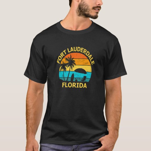 Reizen Fort Lauderdale Florida Vakantie Souvenir T-shirt (Voorkant)