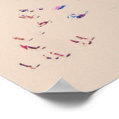 Reizen Foto van het strand met Turquoise Water Poster (Hoek)