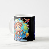 Reizen, glimlachen, herhalen koffiemok (Voorkant links)