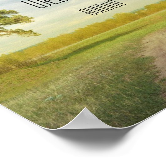 Reizen Goed Boeddha Quote Poster (Hoek)