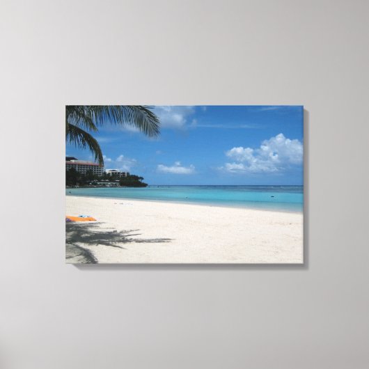 Reizen Guam: Tropisch strand Canvas Afdruk (Voorkant)