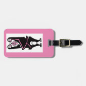 Reizen - Hand getekend - Black BAT - Wildlife - Bagagelabel (Voorkant horizontaal)