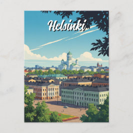  reizen Helsinki Finland Briefkaart