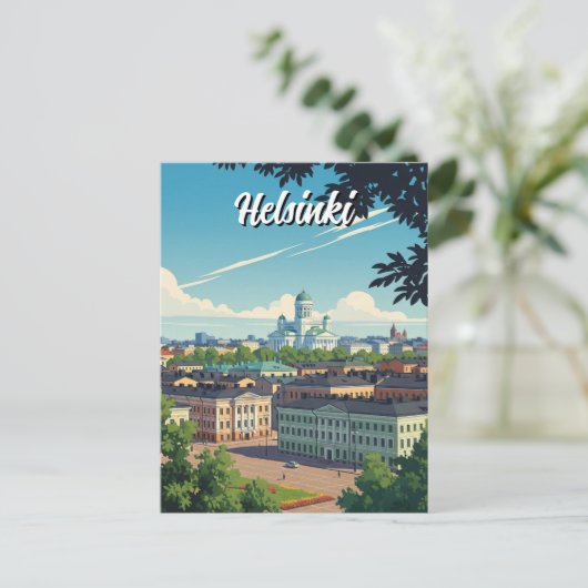 reizen Helsinki Finland Briefkaart (Staand voorkant)
