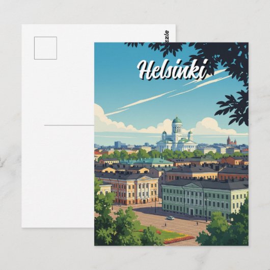  reizen Helsinki Finland Briefkaart (Voorkant / Achterkant)