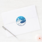 reizen Helsinki Finland Ronde Sticker (Envelop)